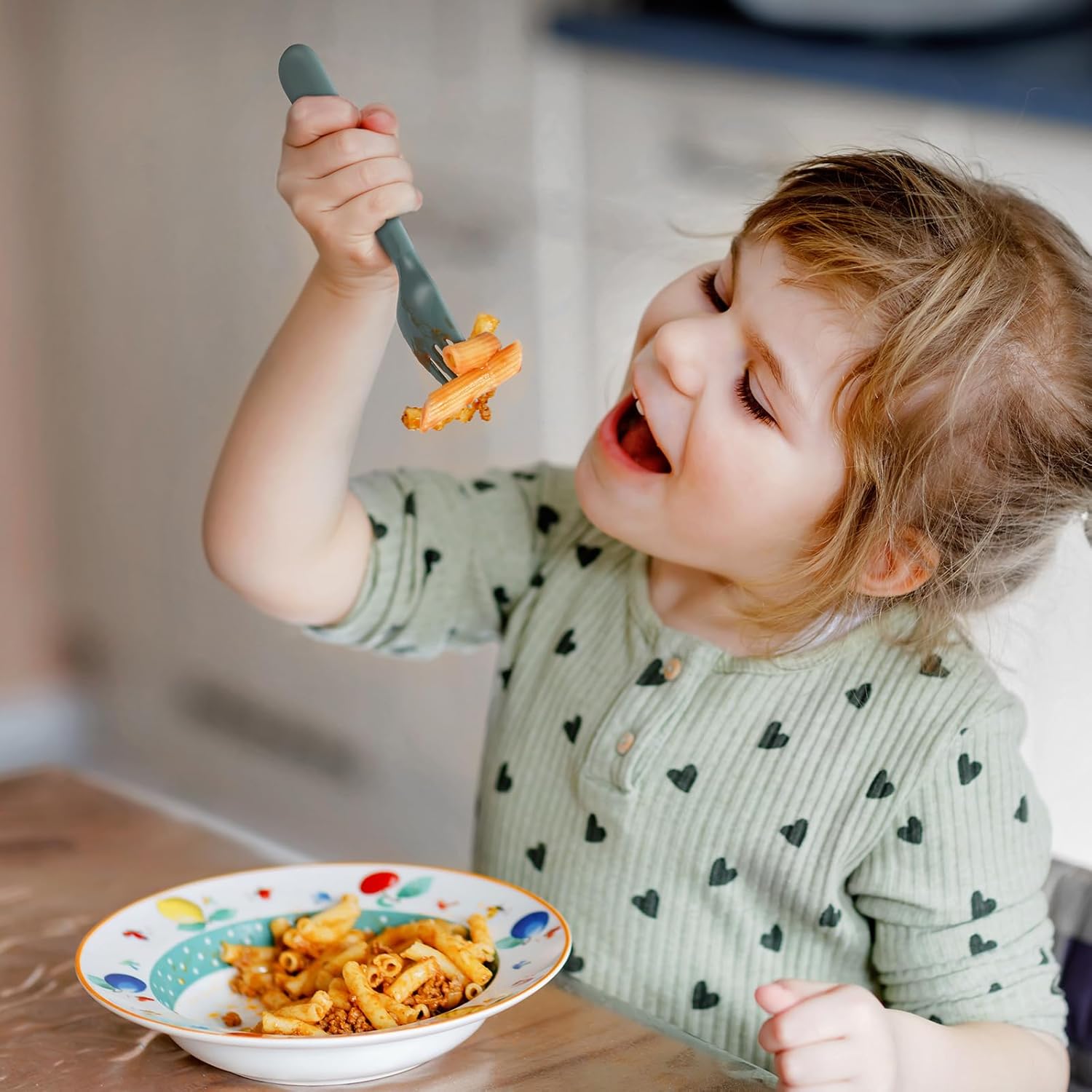 POIKSHARK Toddler Utensils Set