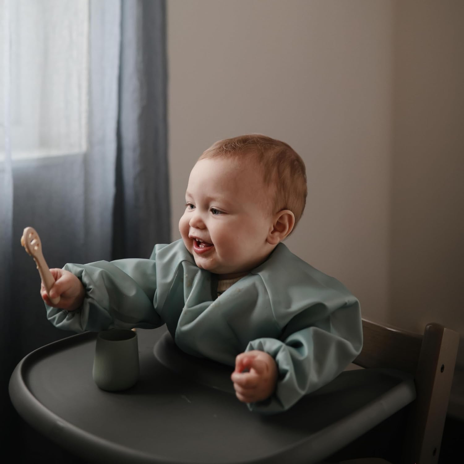 Mushie Silicone First Feeding Baby Spoons 2 Pack