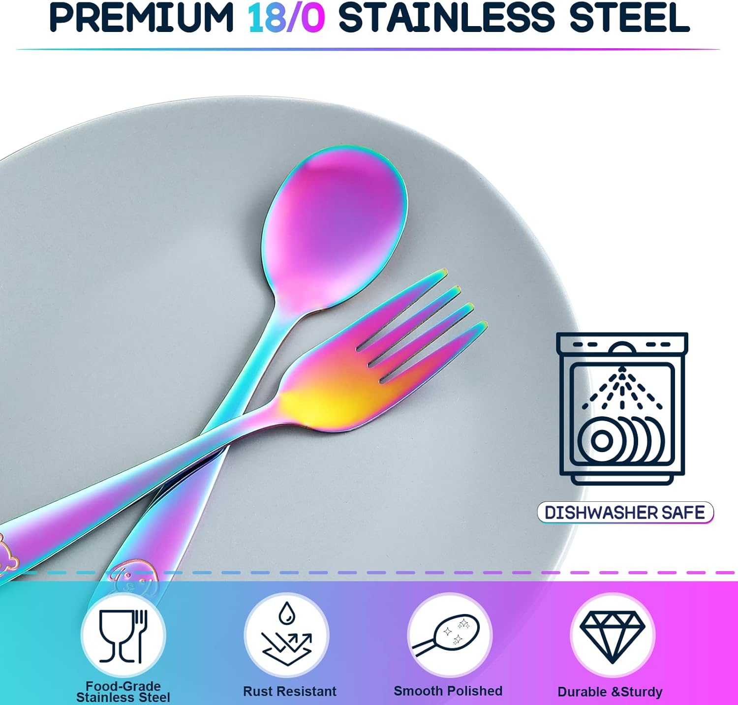 Perfect Self-Feeding Kids Cutlery Set