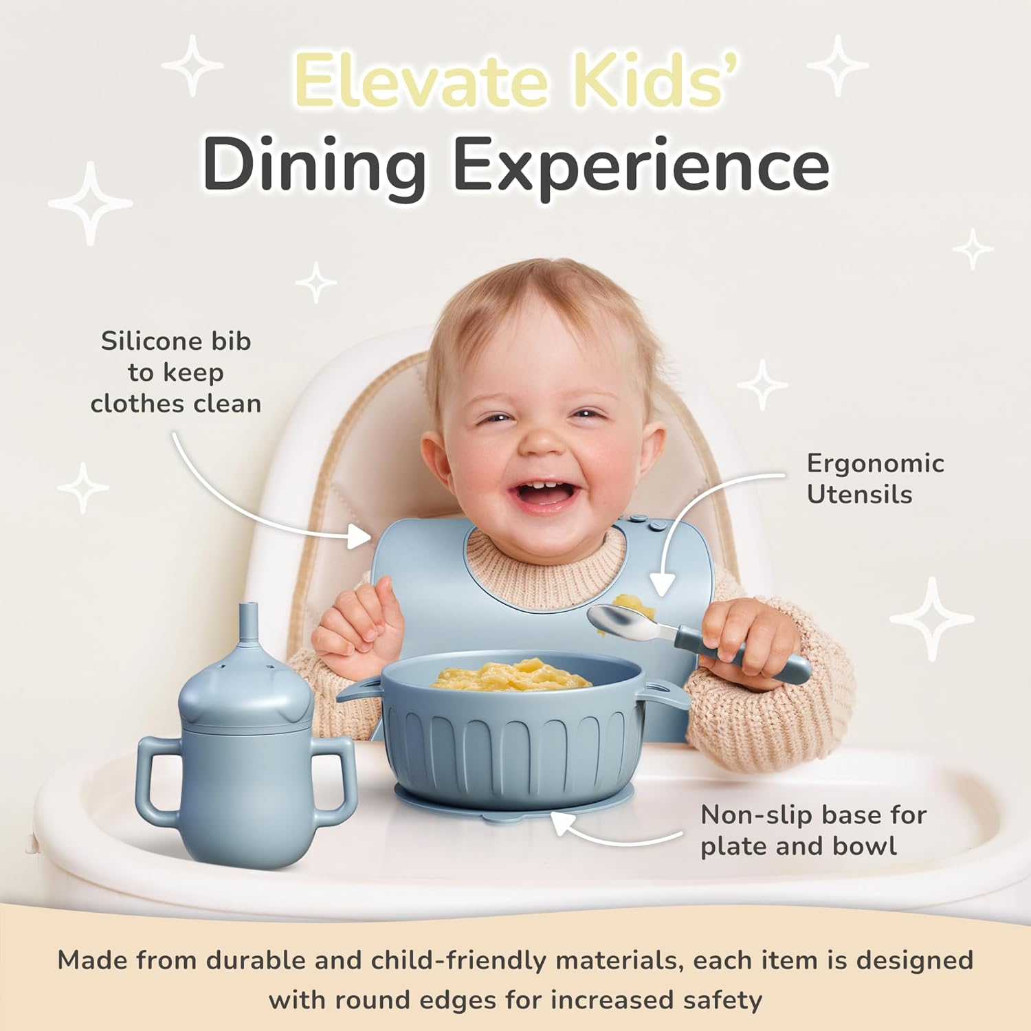 Mimi Kikis BPA-Free Baby Feeding Set for Weaning