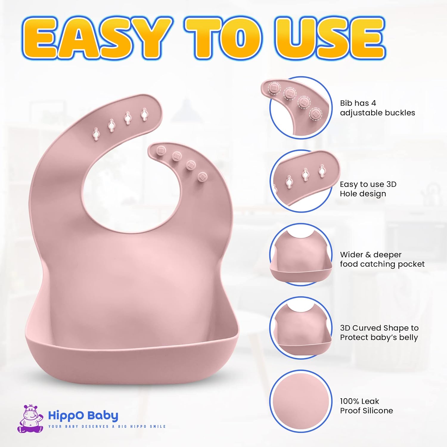 Complete Baby Feeding Set Light Pink