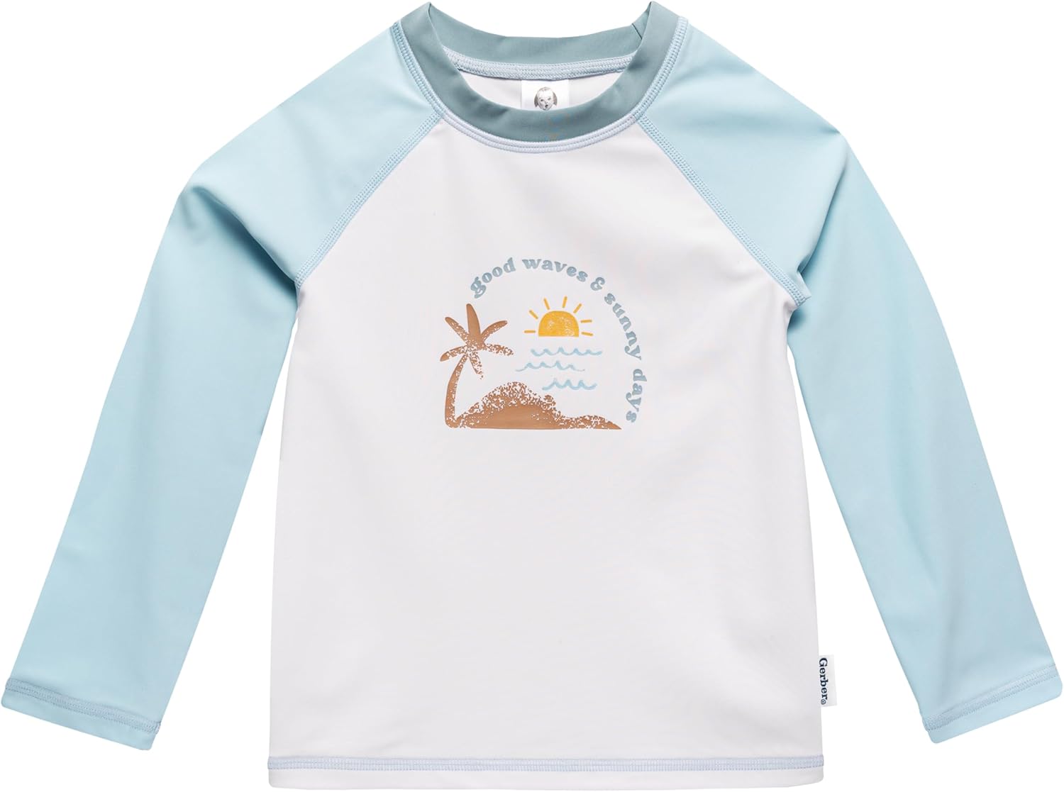 Gerber Baby Boys Toddler Long Sleeved Rashguard Swim Set