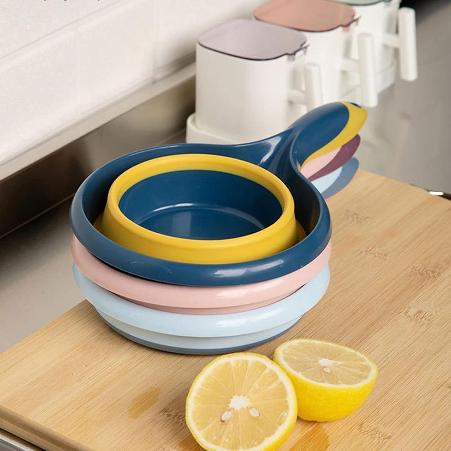 Easy Folding Plastic Spoon for Kitchen Phosphorylated