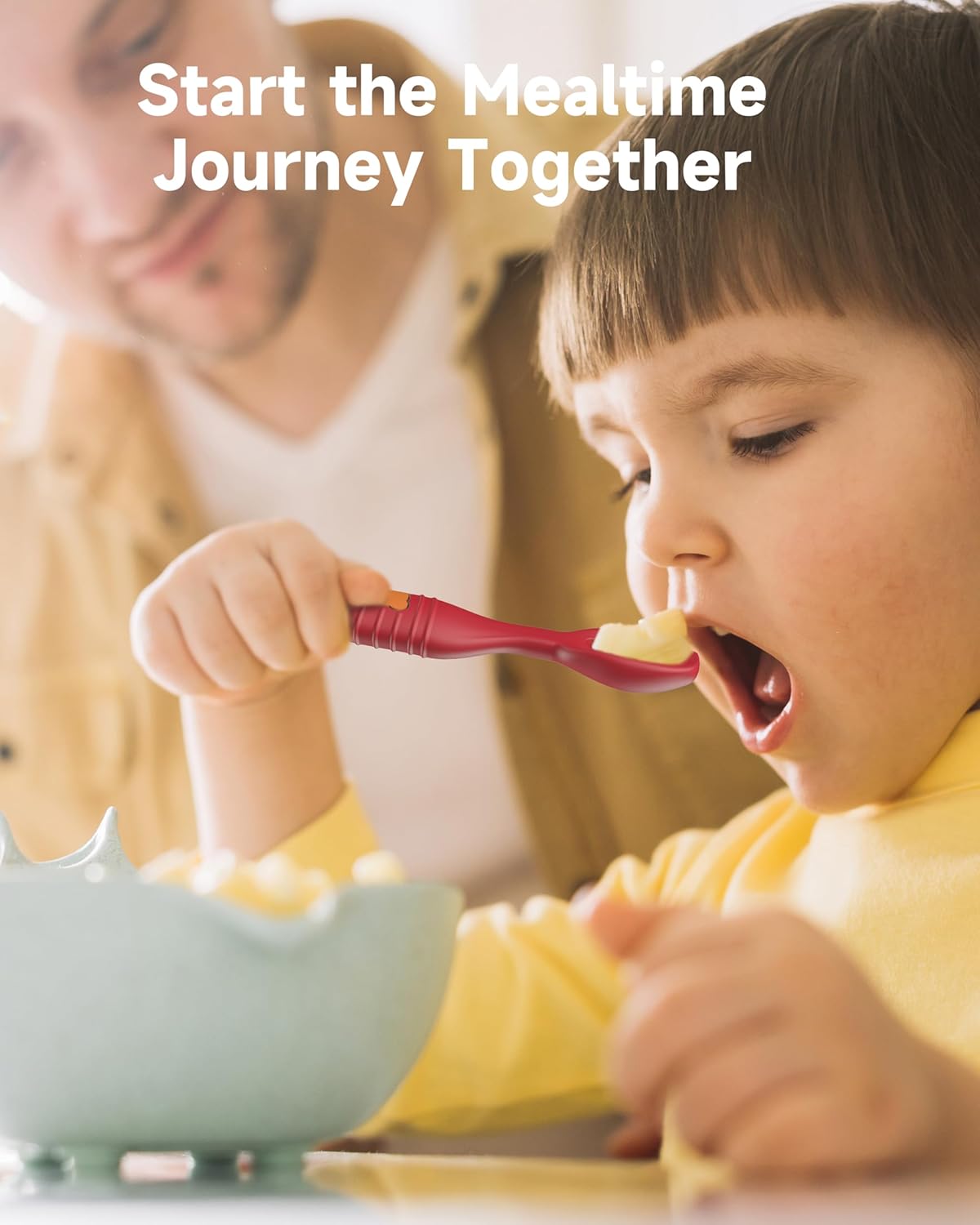 HEOMOONE 4 Pack Baby Spoons for 6 Months and Up