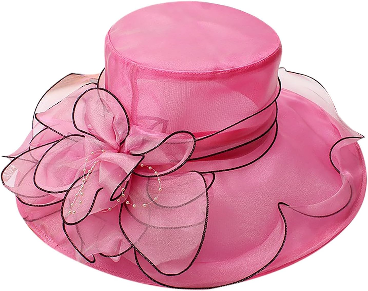 UANGKOU Pink Derby fascinator hat