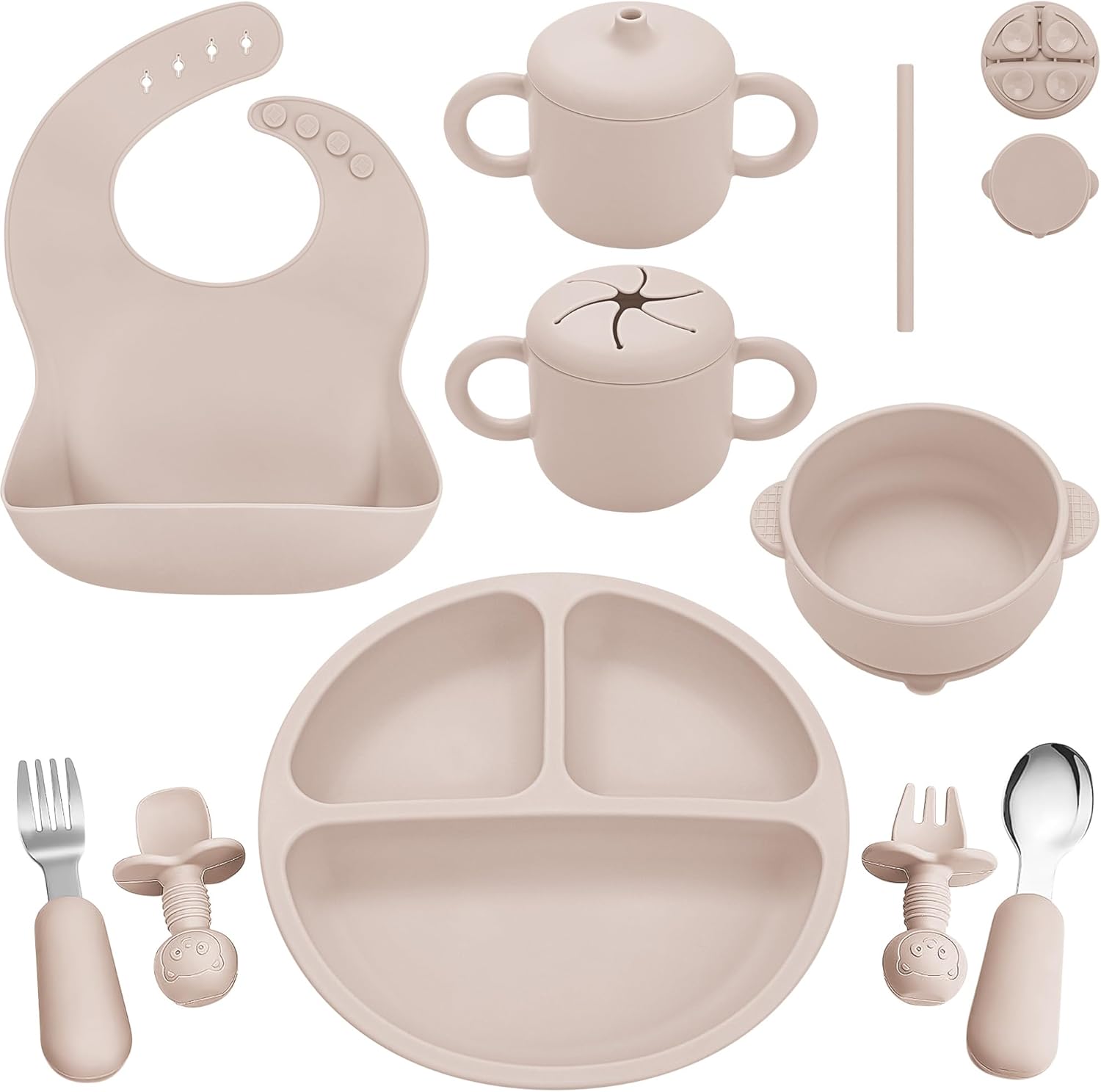Safe Silicone Baby Feeding Set