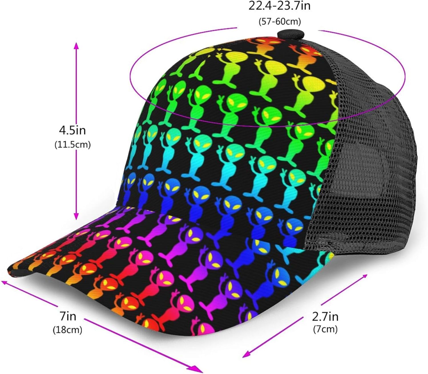 JZDACH Men Women Baseball Cap Fashion Trucker Hat Camo