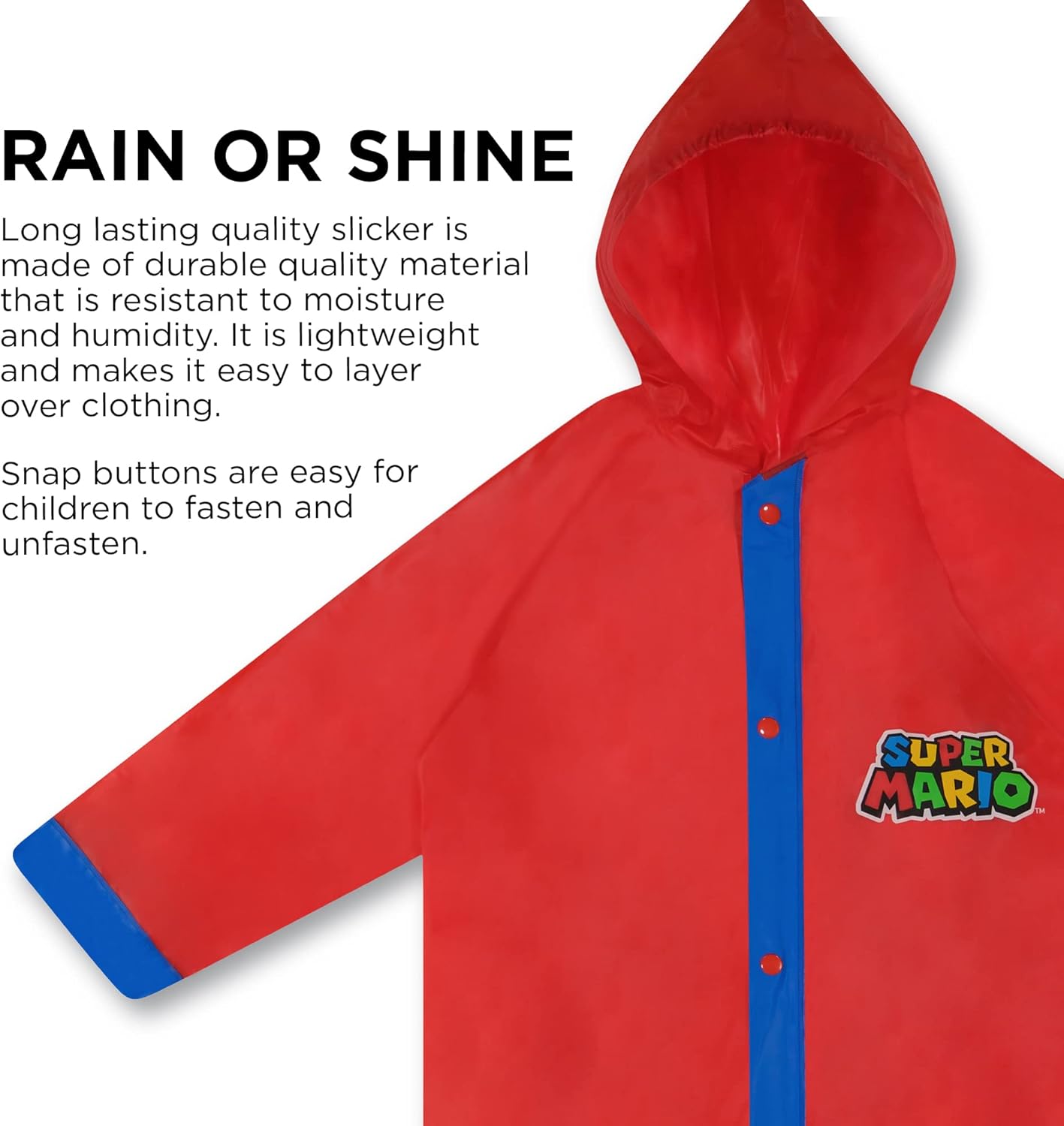 Nintendo Kids Umbrella Set Super Mario Rainwear