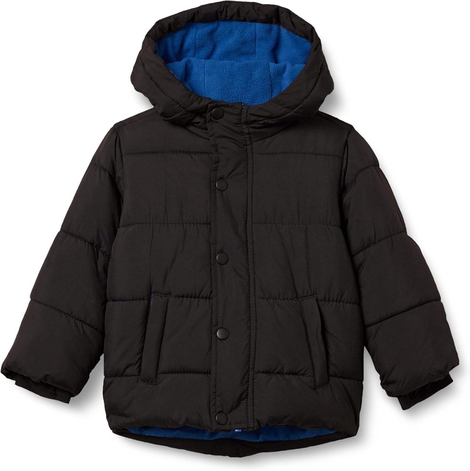 Amazon Essentials Babies Toddlers and Boys Heavyweight Hooded Puffer Jacket Thermal Increments