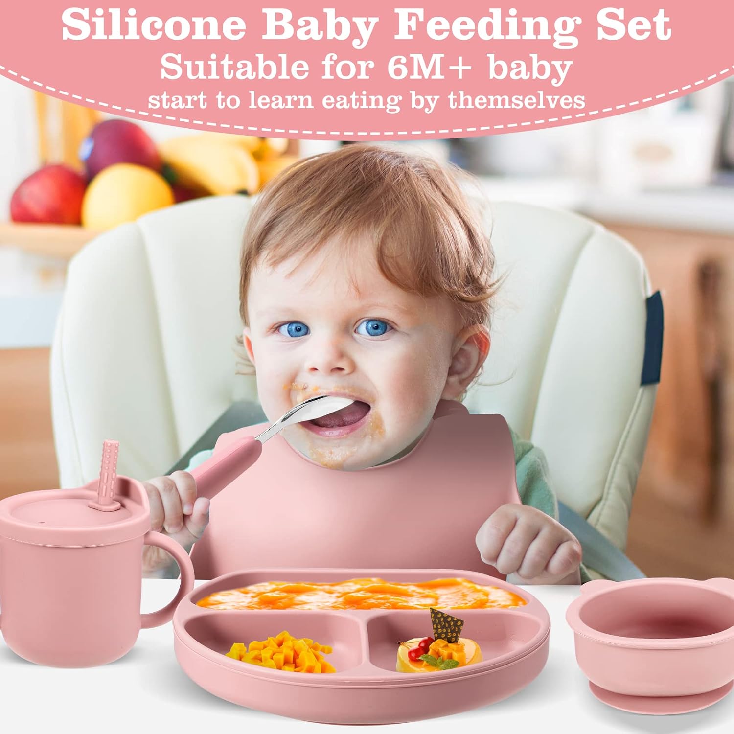 Silicone Baby Feeding Set