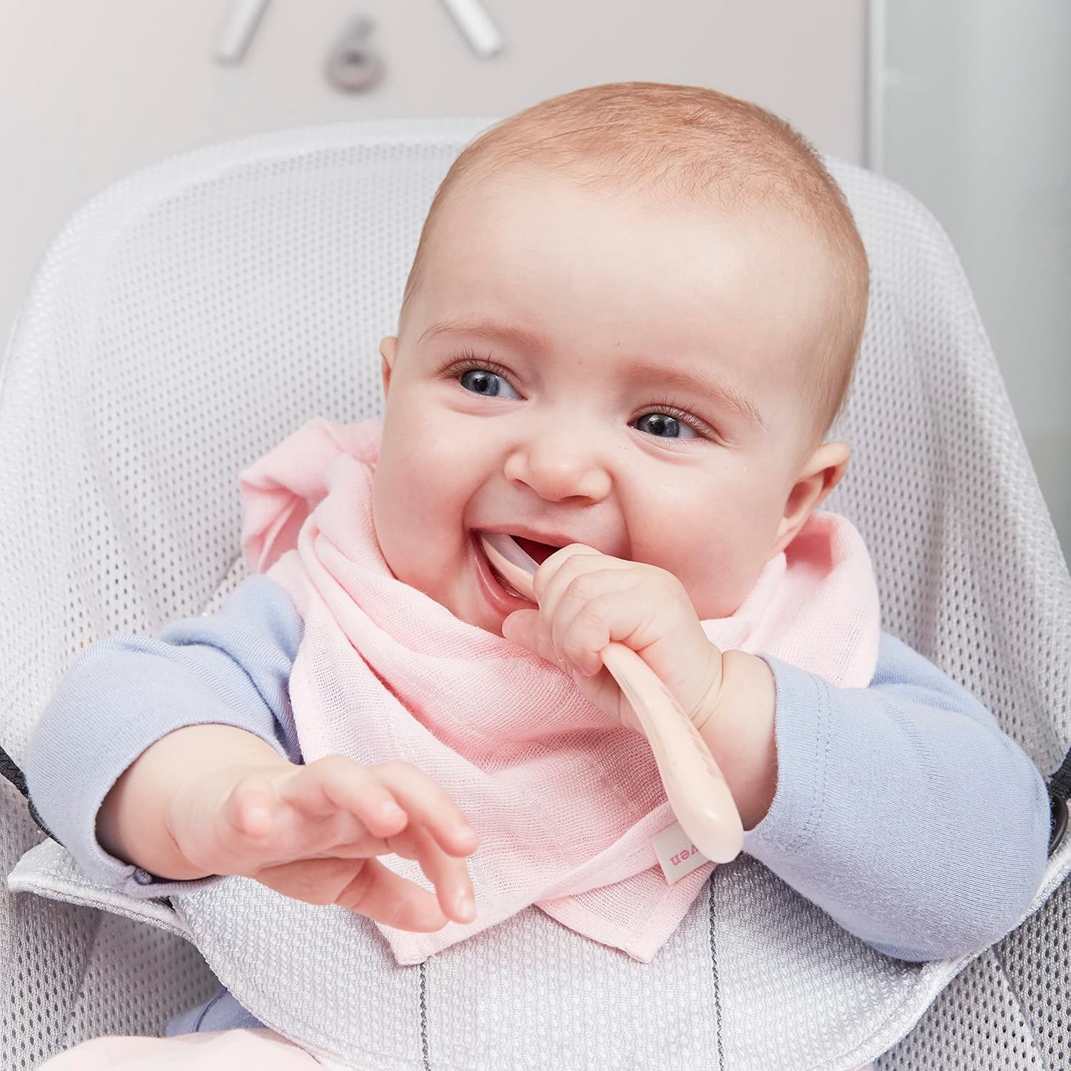 BEABA Baby Feeding Spoon Set Safe Gentle for 4-Pack