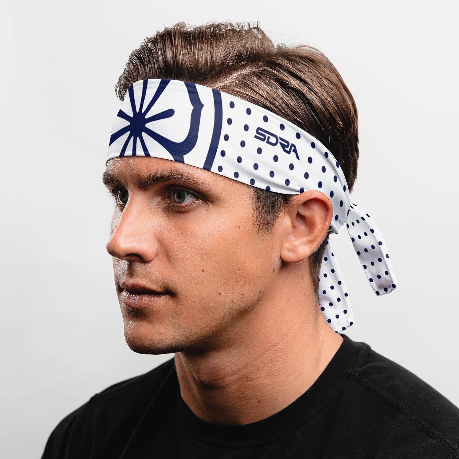 Daniel-San Lotus Tie-Style Headband for Men - Performance Blend