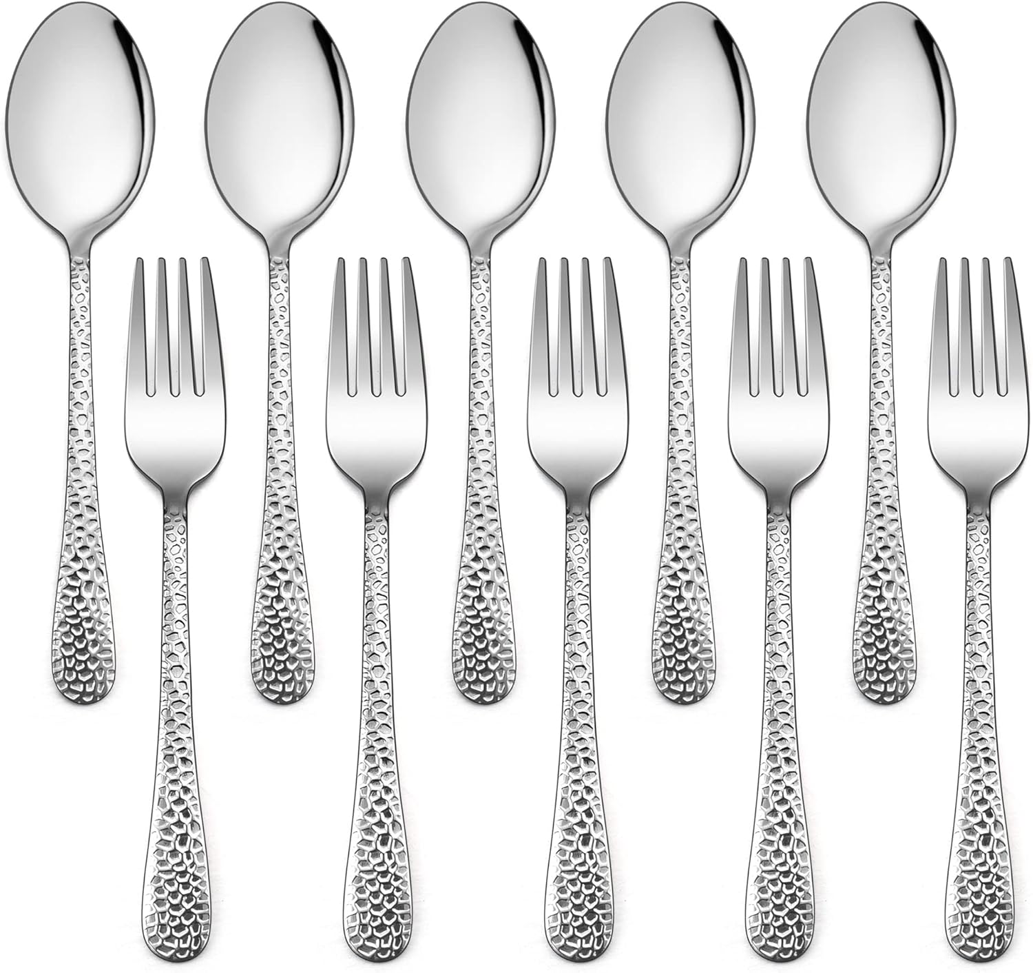 LIANYU 10-Piece Kids Silverware Set