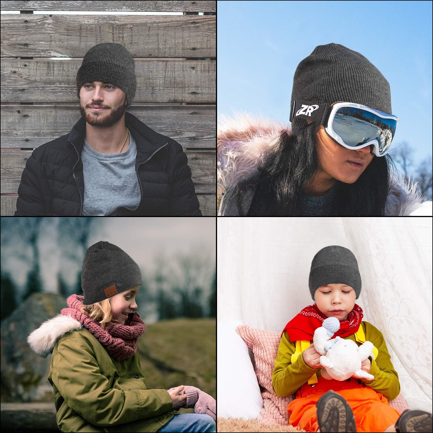 Beanie MusicBEE Bluetooth Cap with Built-in Stereo Speakers
