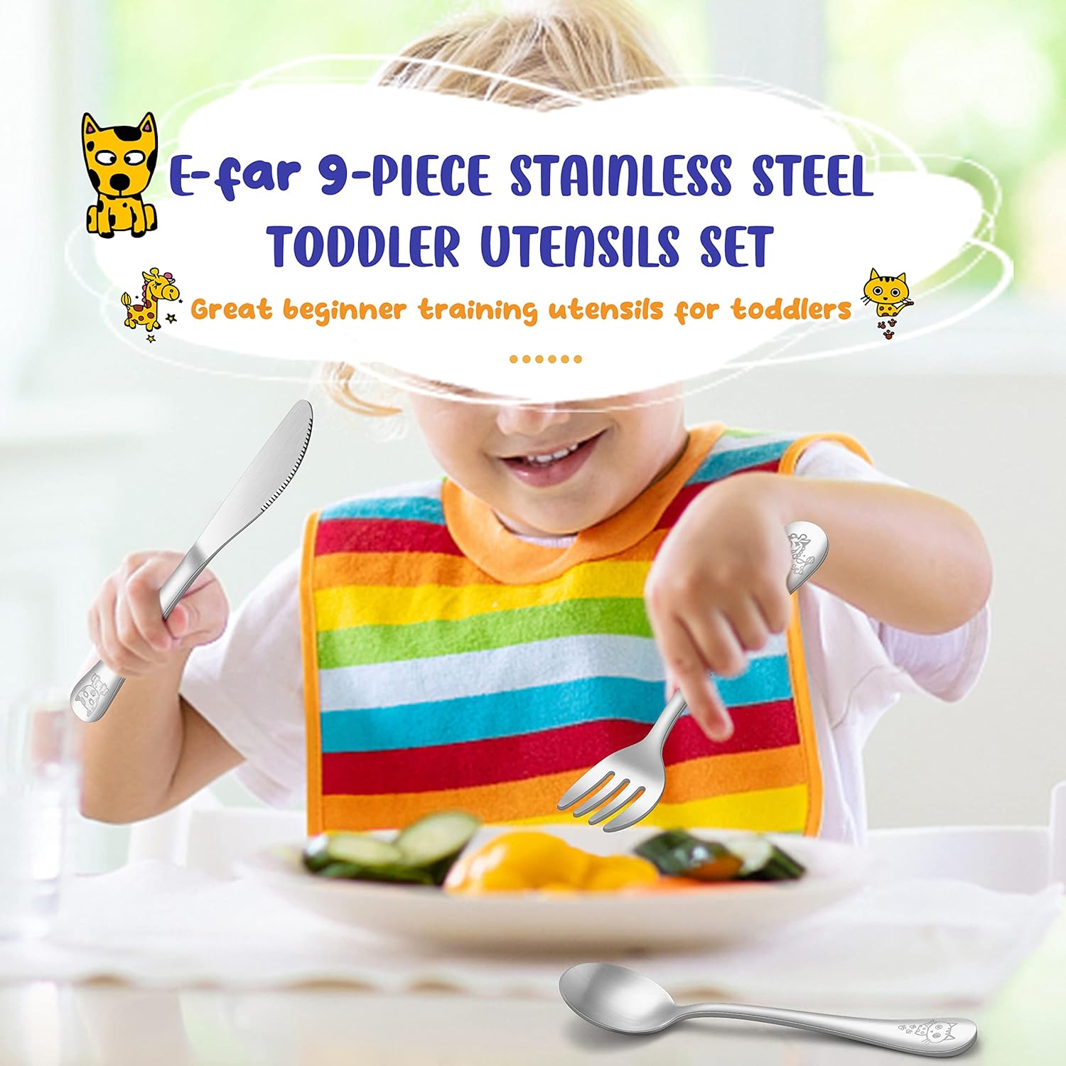 E-far Toddler Utensils Set