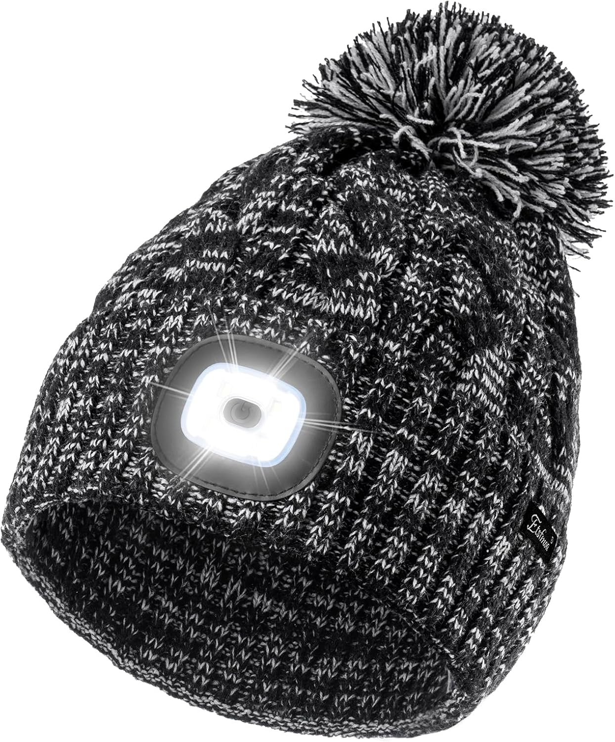 Etsfmoa Winter Beanie with LED Flashlight Unisex Gift for Outdoor Lovers