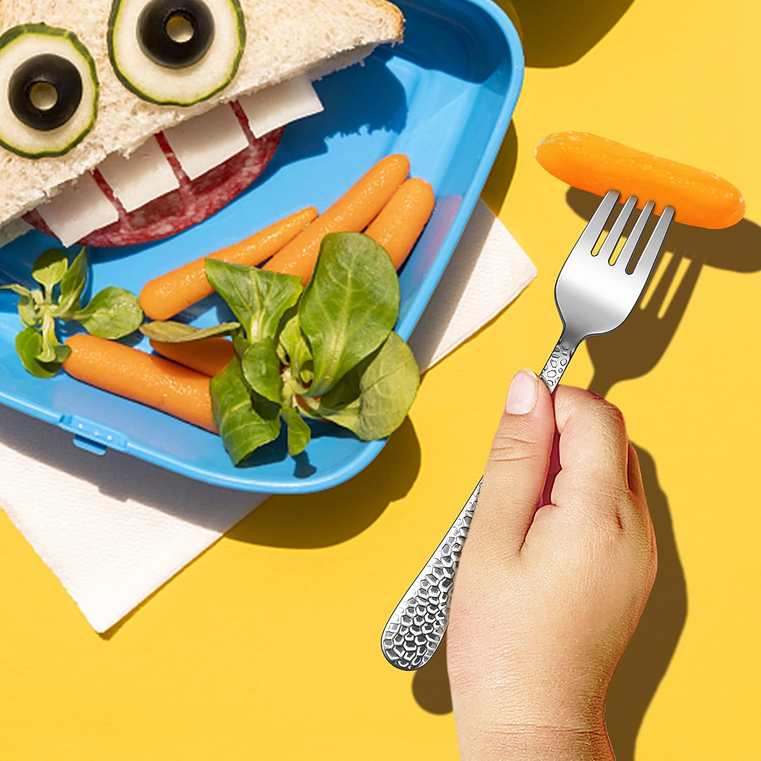 E-far Stainless Steel Kids Forks Safe Durable for Preschoolers
