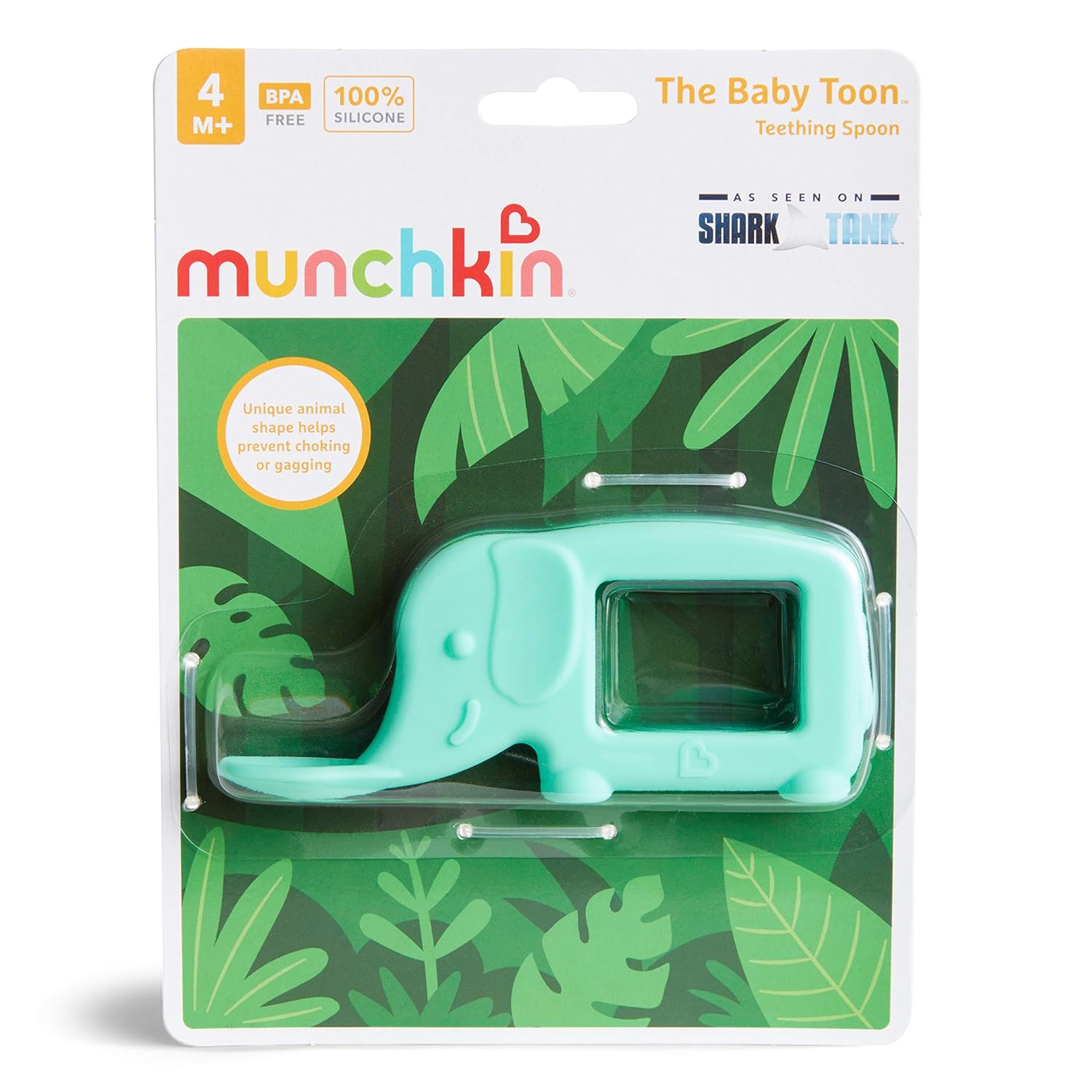Munchkin Elephant Silicone Teether Spoon Safe Gentle and Perfect for Babies
