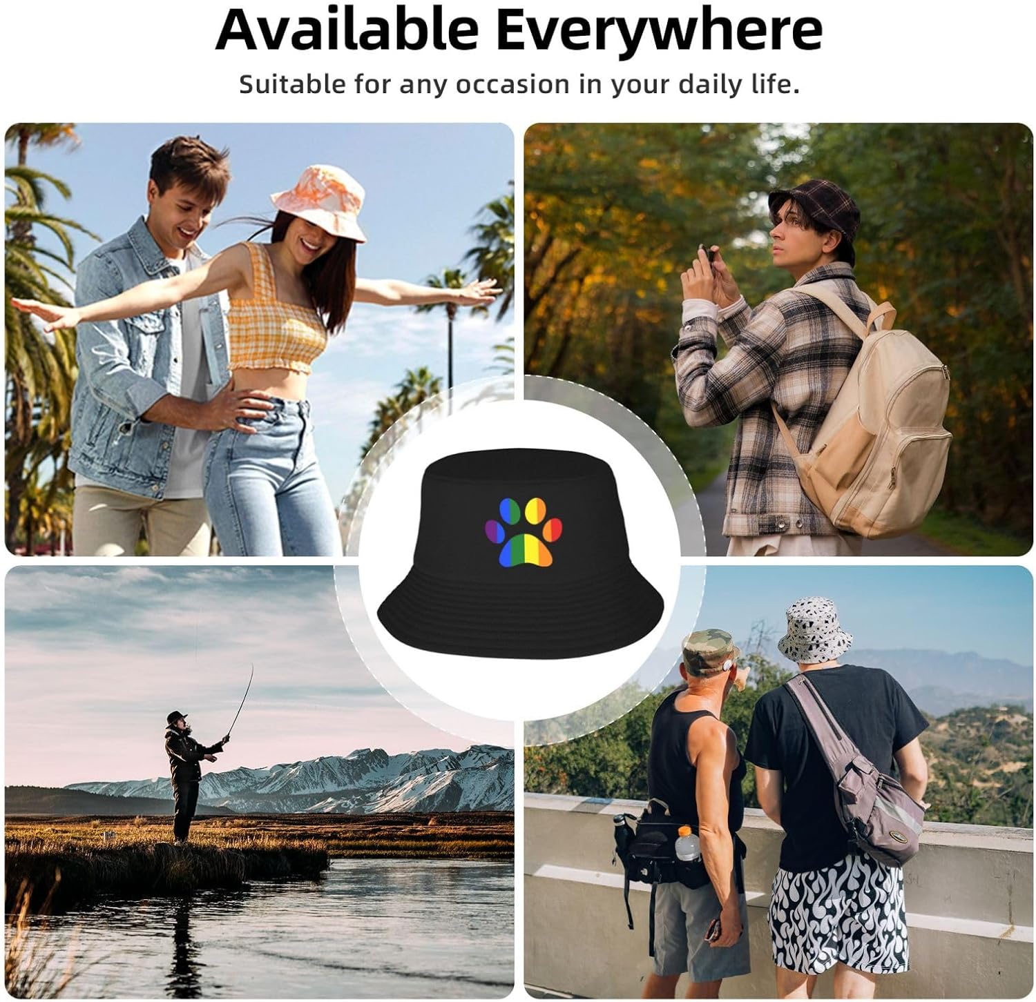 LGBTQ Pride Unisex Bucket Hat for Men Women