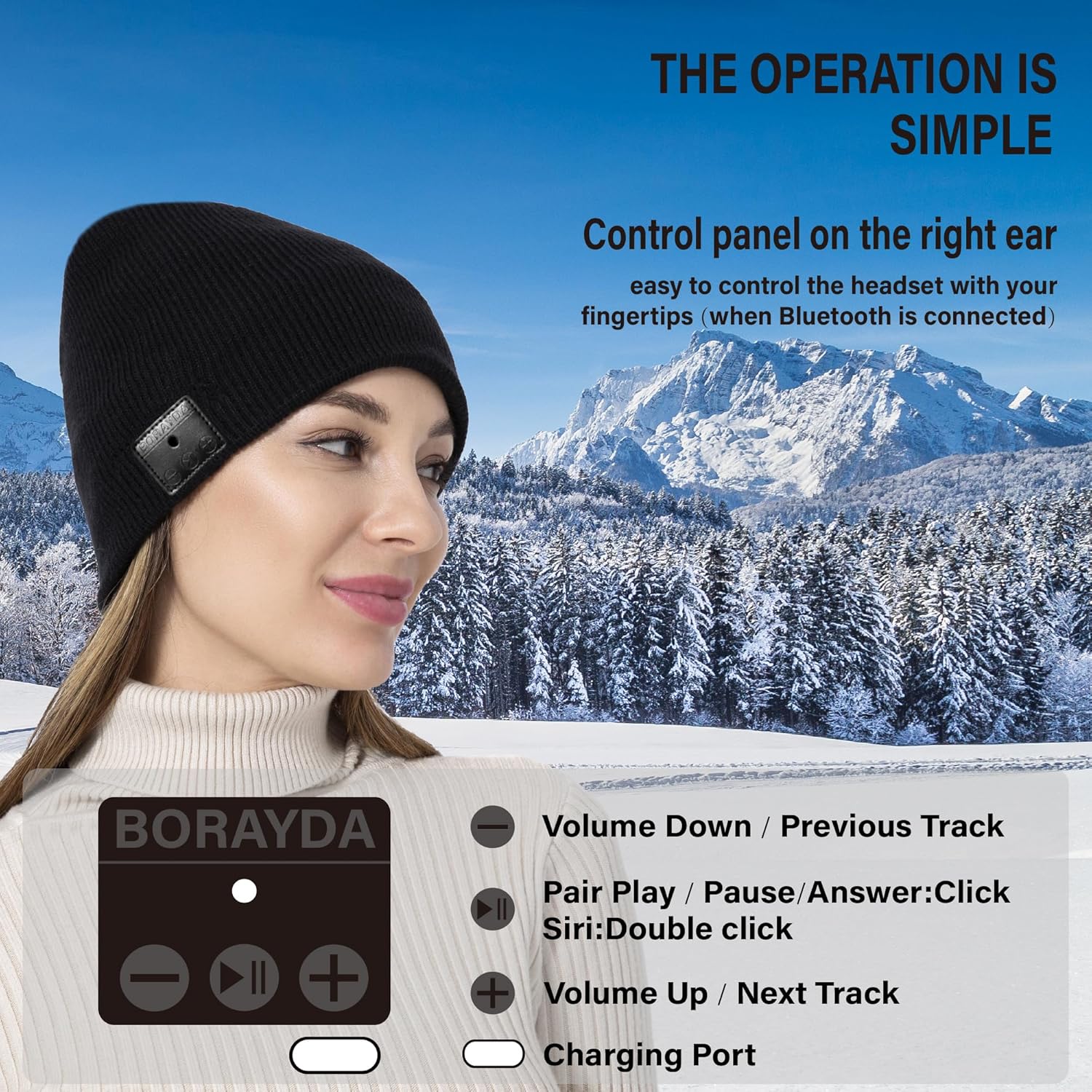 Boraida Bluetooth Beanie