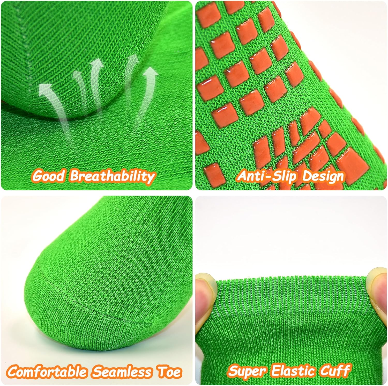 Non-Slip Kids Grip Socks for Boys - Trampoline More