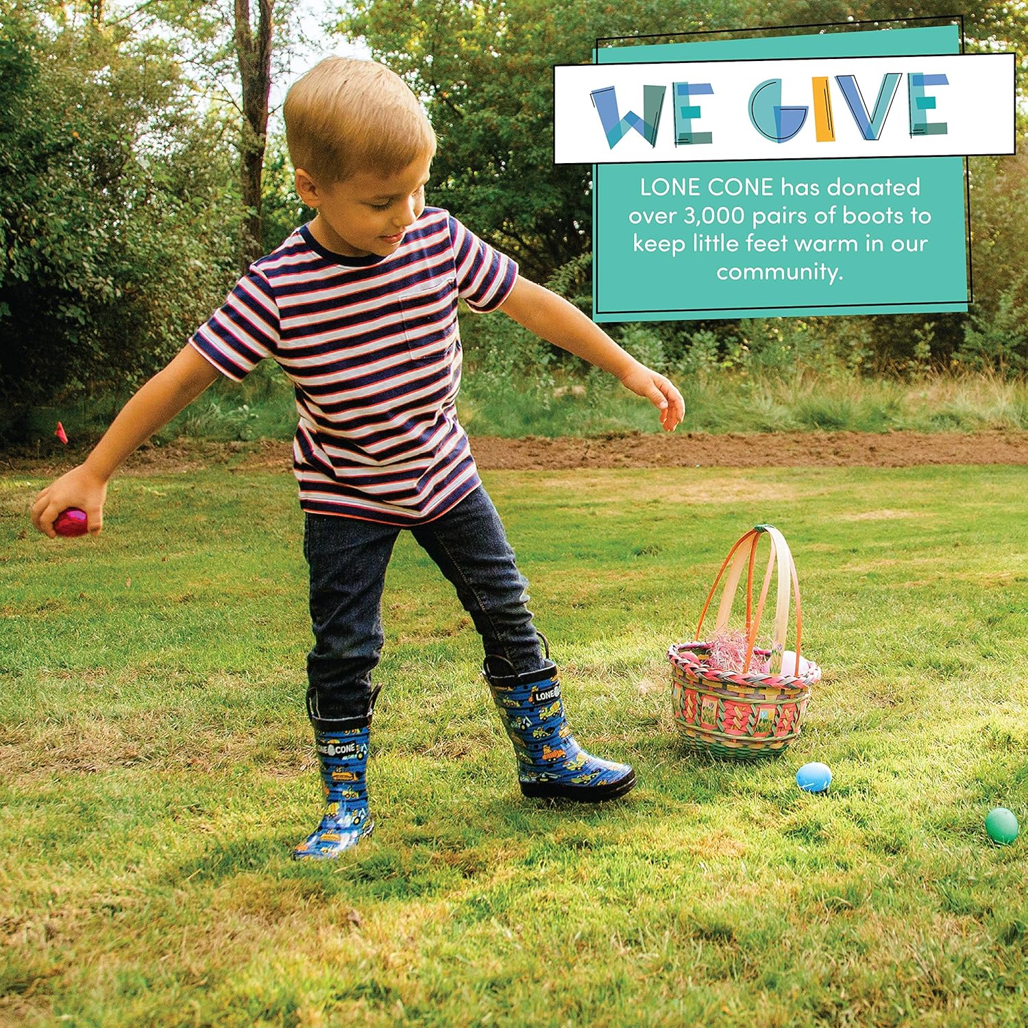 Lone Cone Kids Rain Boots for Girls Boys